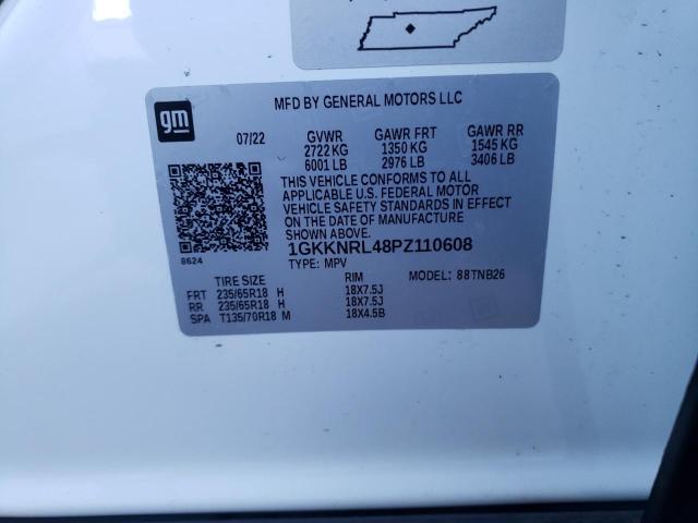 1GKKNRL48PZ110608 GMC ACADIA SLE