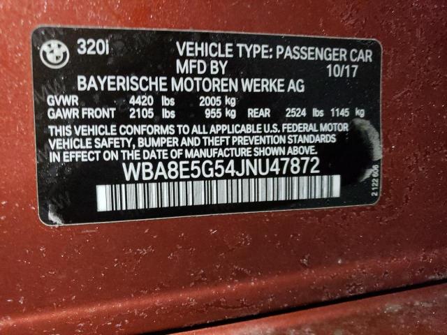 WBA8E5G54JNU47872 BMW 320 XI