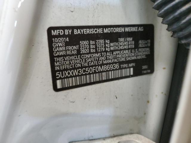 5UXXW3C50F0M86936 BMW X4 Xdrive28i