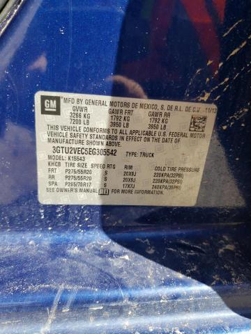 3GTU2VEC5EG305542 GMC Sierra K1500 Slt