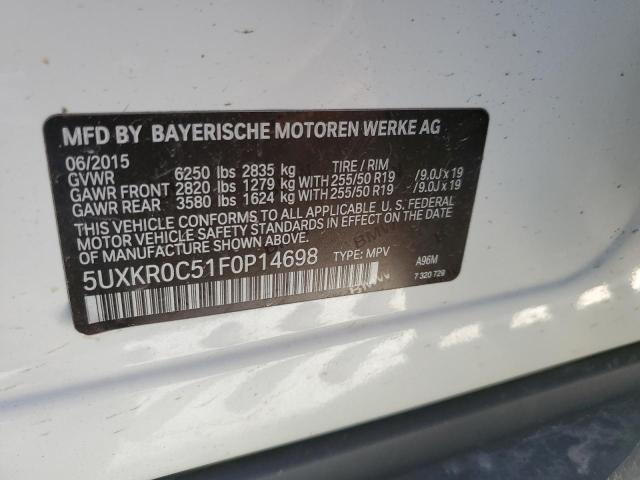 5UXKR0C51F0P14698 BMW X5 Xdrive35i