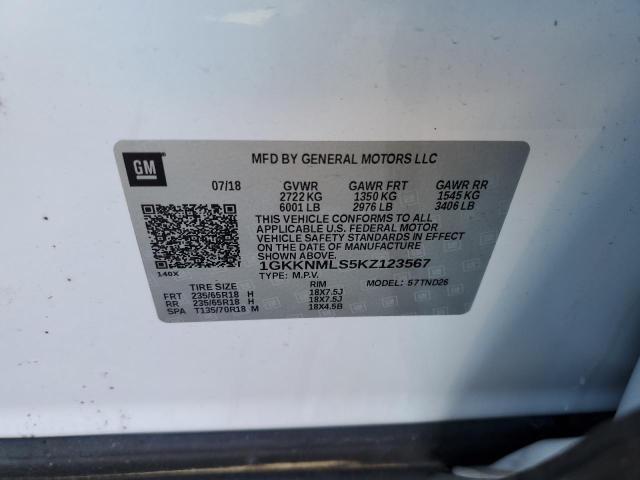 1GKKNMLS5KZ123567 GMC Acadia Slt-1