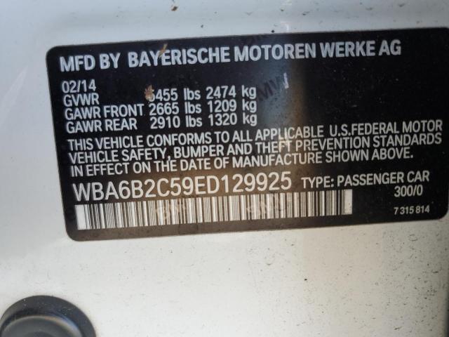 WBA6B2C59ED129925 BMW 650 I Gran Coupe