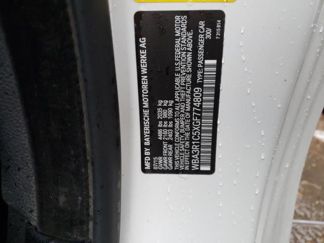WBA3R1C5XGF774809 BMW 435 I