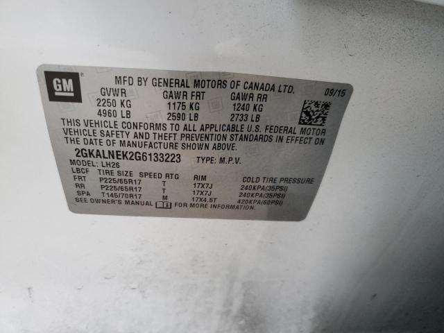 2GKALNEK2G6133223 GMC Terrain Sle