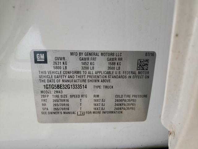 1GTG5BE32G1333514 GMC Canyon