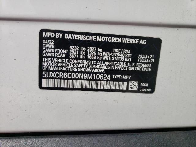5UXCR6C00N9M10624 BMW X5 Xdrive40i