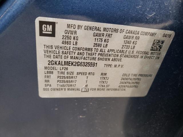 2GKALMEK2G6325591 GMC Terrain Sle