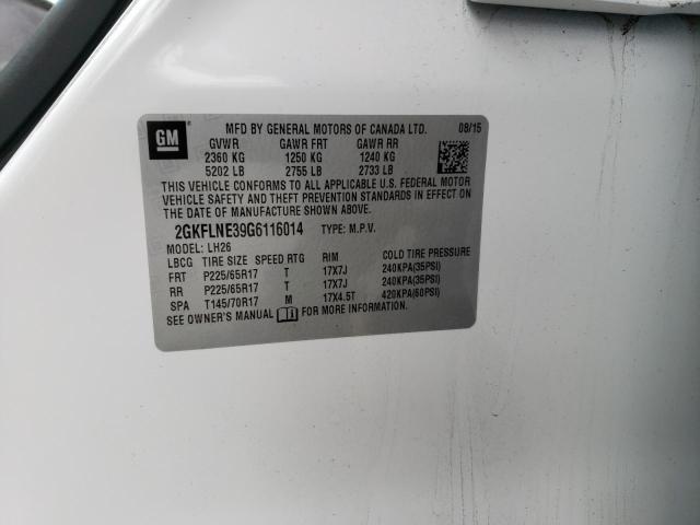 2GKFLNE39G6116014 GMC Terrain Sle