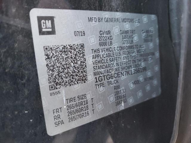 1GTG6CEN7K1356199 GMC CANYON SLE