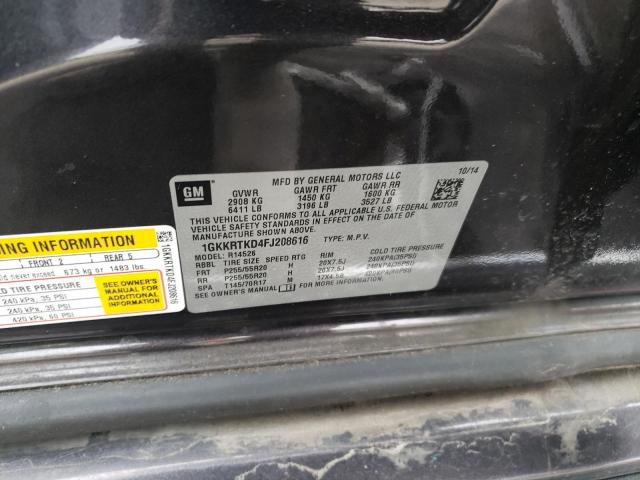1GKKRTKD4FJ208616 GMC Acadia Denali
