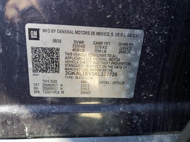 3GKALTEV1KL137735 GMC Terrain Sle