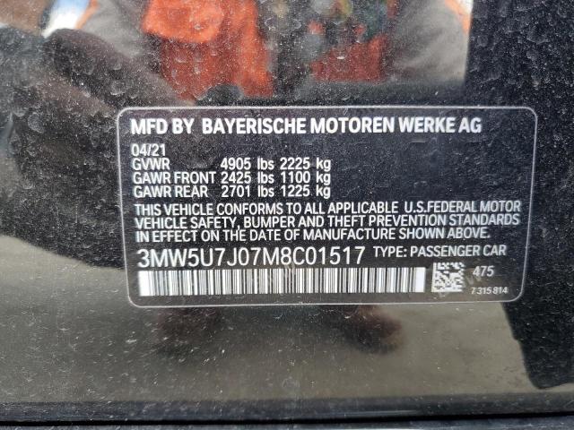 3MW5U7J07M8C01517 BMW M340I