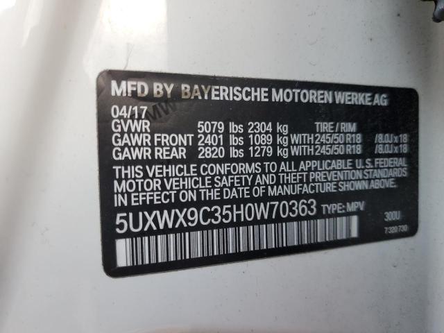5UXWX9C35H0W70363 BMW X3 Xdrive28i