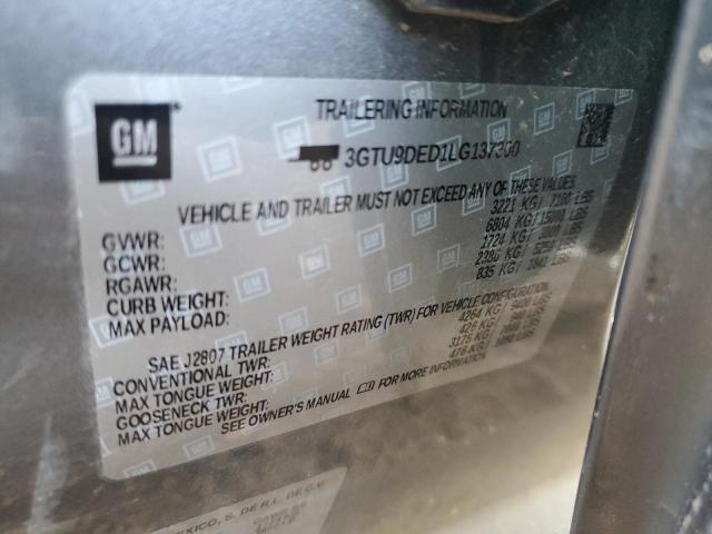 3GTU9DED1LG137300 GMC Sierra K1500 Slt