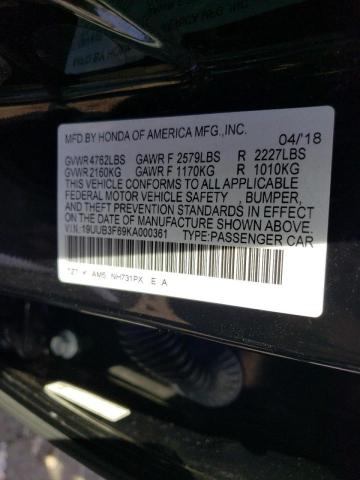 19UUB3F69KA000361 Acura Tlx Technology