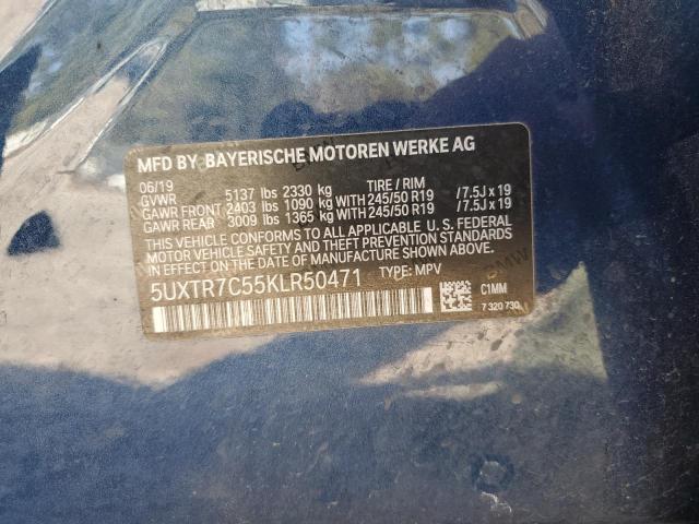 5UXTR7C55KLR50471 BMW X3 Sdrive30i