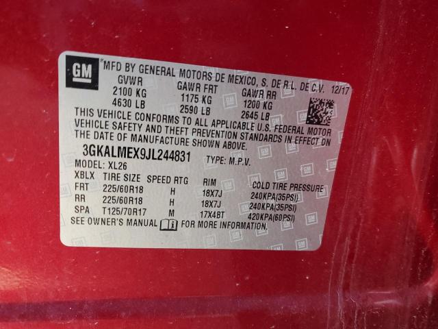 3GKALMEX9JL244831 GMC Terrain Sle