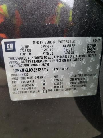 1GKKNKLAXJZ137717 GMC ACADIA SLE