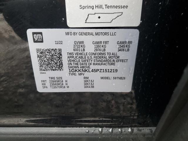 1GKKNKL45PZ151219 GMC ACADIA SLE