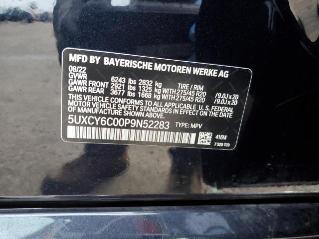 5UXCY6C00P9N52283 BMW X6 Xdrive40i