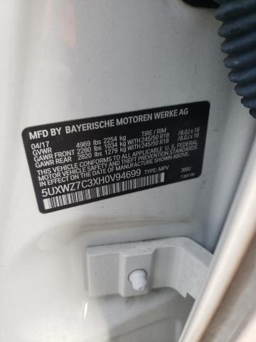 5UXWZ7C3XH0V94699 BMW X3 Sdrive28i