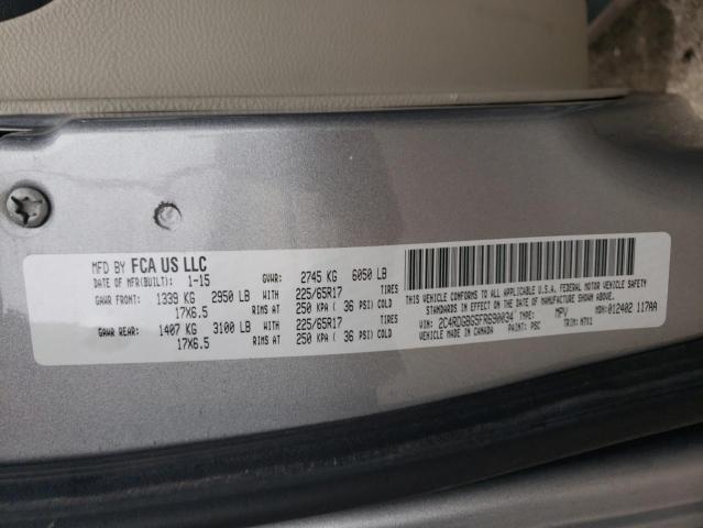 2C4RDGBG5FR690034 Dodge Grand Caravan Se
