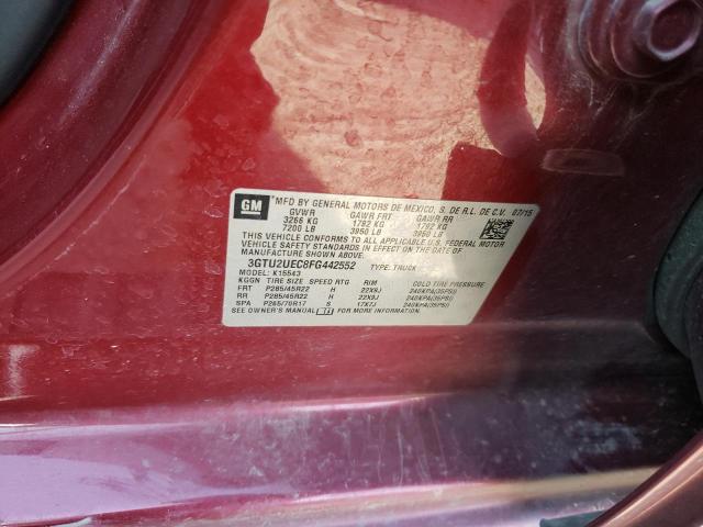 3GTU2UEC8FG442552 GMC Sierra K1500 Sle