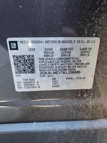 3GKALMEV7KL256685 GMC Terrain Sle