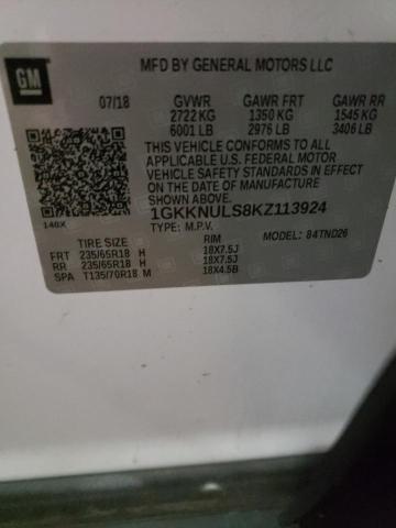 1GKKNULS8KZ113924 GMC Acadia Slt-1