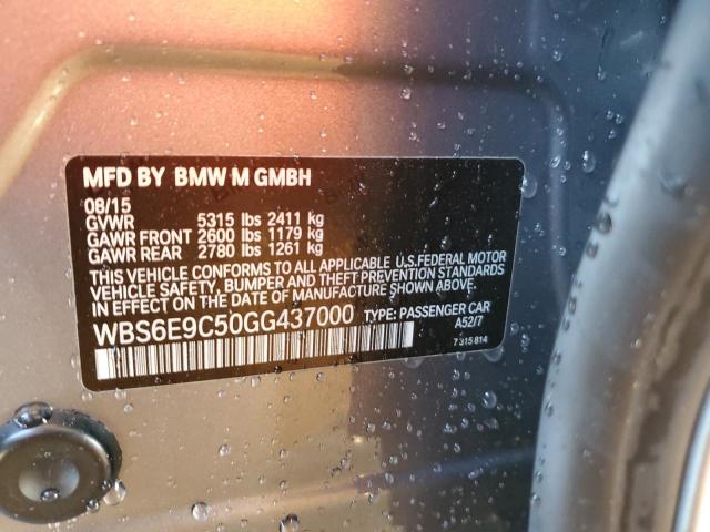 WBS6E9C50GG437000 BMW M6 Gran Coupe