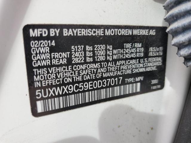 5UXWX9C59E0D37017 BMW X3 Xdrive28i
