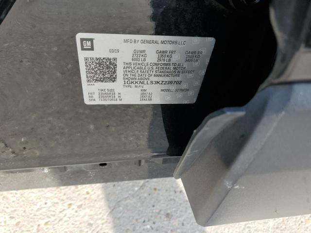 1GKKNLLS3KZ239702 GMC ACADIA SLE