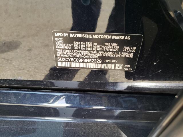 5UXCY6C09P9N52329 BMW X6 Xdrive40i