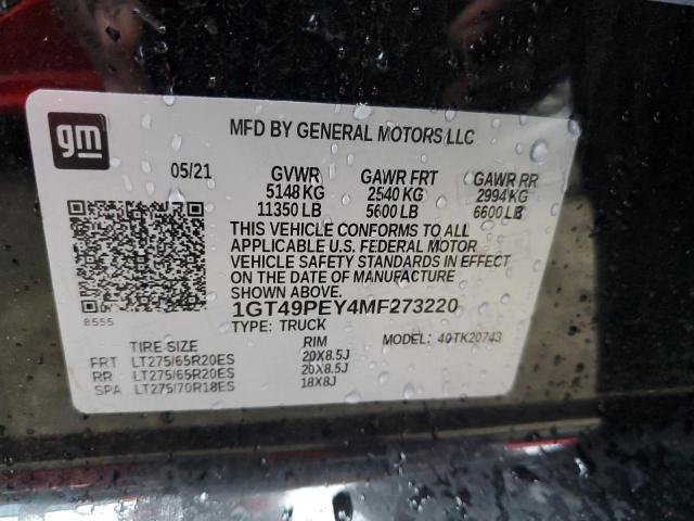 1GT49PEY4MF273220 GMC Sierra K2500 At4