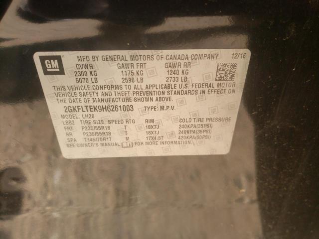 2GKFLTEK9H6261003 GMC Terrain Sle