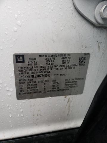 1GKKNMLSXHZ246368 GMC Acadia Slt-1