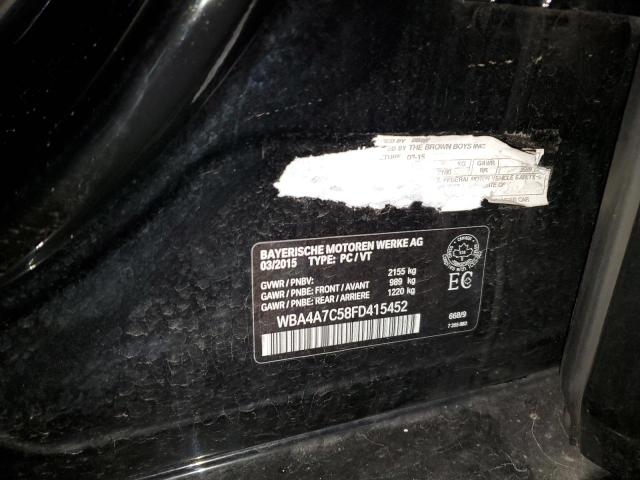 WBA4A7C58FD415452 BMW 428 Xi Gran Coupe