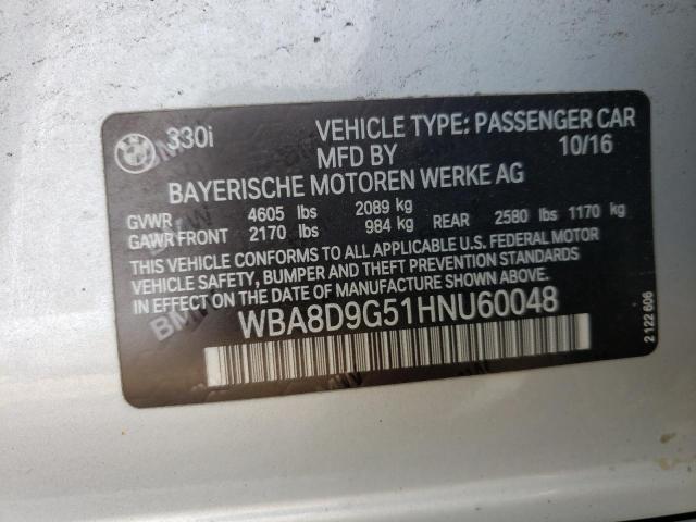 WBA8D9G51HNU60048 BMW 330 XI