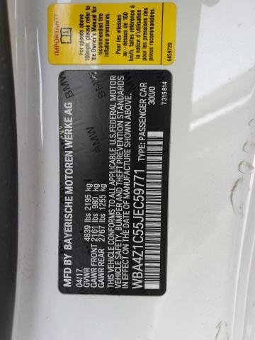 WBA4Z1C55JEC59771 BMW 430I