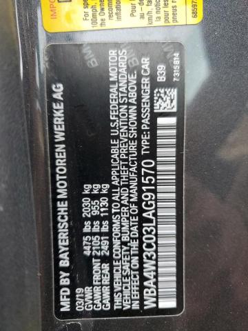 WBA4W3C03LAG91570 BMW 430I