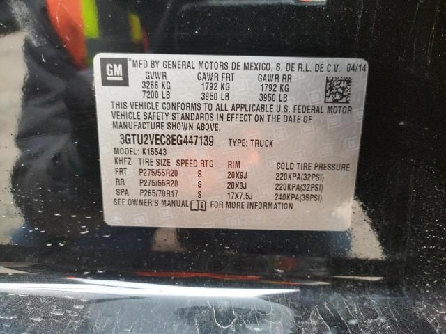 3GTU2VEC8EG447139 GMC Sierra K1500 Slt
