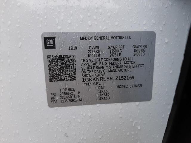 1GKKNRLS5LZ152159 GMC ACADIA SLE
