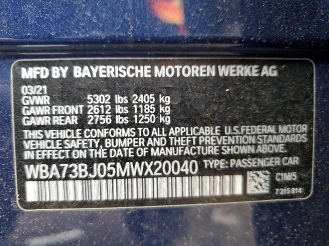 WBA73BJ05MWX20040 BMW 540 XI