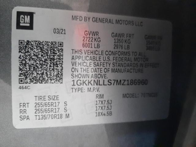 1GKKNLLS7MZ186960 GMC Acadia At4