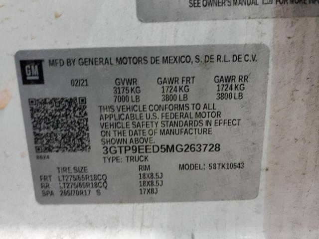 3GTP9EED5MG263728 GMC Sierra K1500 At4