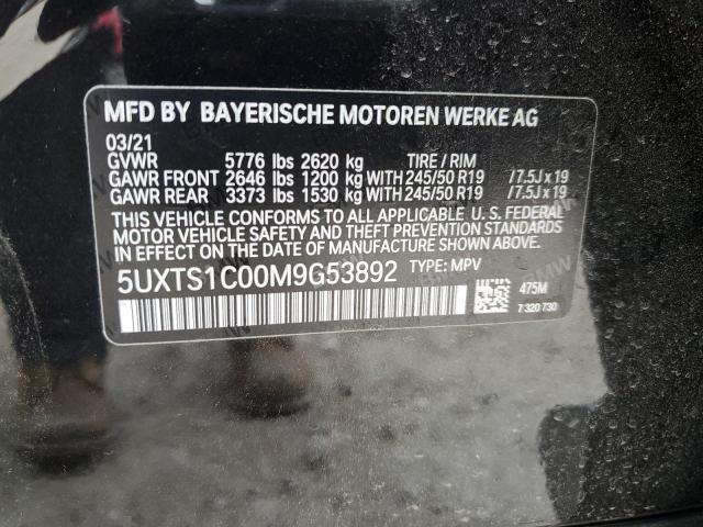 5UXTS1C00M9G53892 BMW X3 Xdrive30e