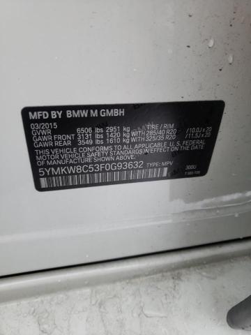 5YMKW8C53F0G93632 BMW X6 M