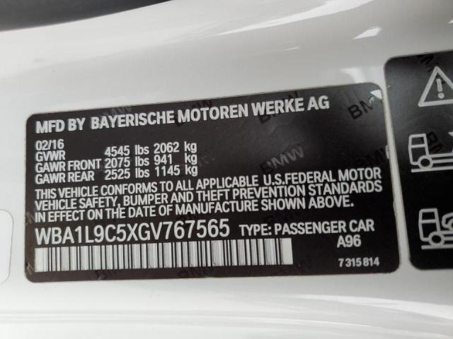 WBA1L9C5XGV767565 BMW 228 Xi Sulev