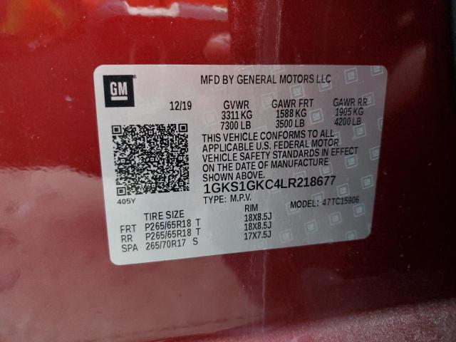 1GKS1GKC4LR218677 GMC Yukon Xl C1500 Slt